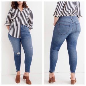 NWT Madewell Curvy High Rise Skinny Jeans 33TL